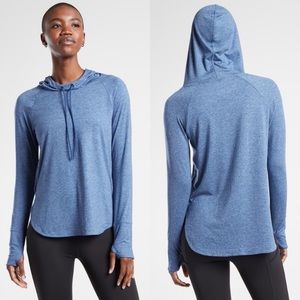 Athleta Uptempo Hoodie Blue Size Medium